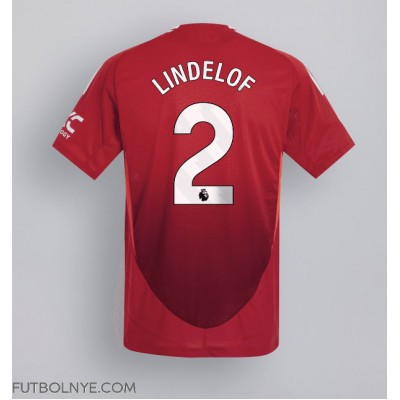 Camiseta Manchester United Victor Lindelof #2 Primera Equipación 2024-25 manga corta Camiseta Manchester United Victor Lindelof #2 Primera Equipación 2024-25 manga corta